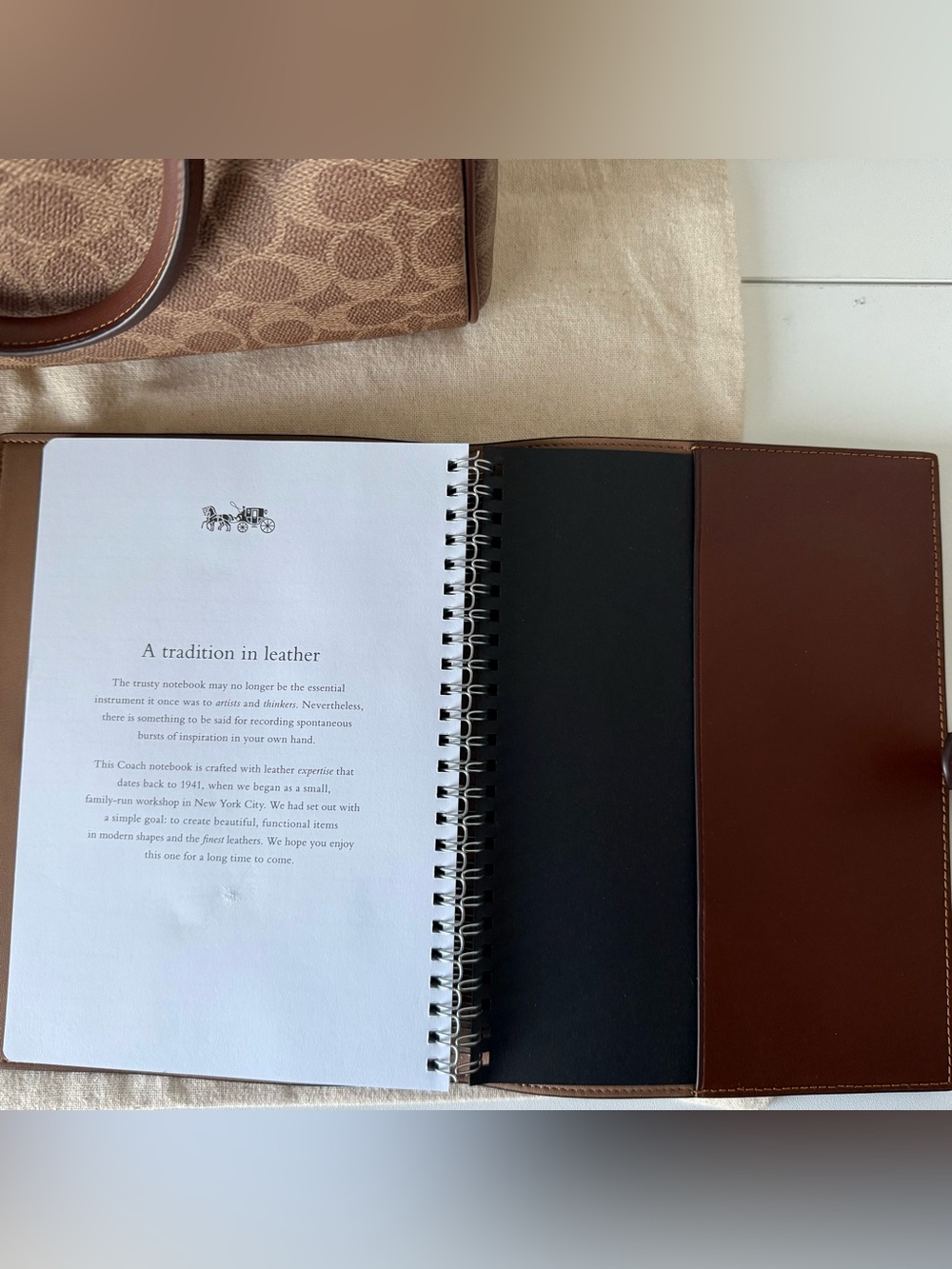 Coach Tan Signature Rowan w/matching accessories. - Picture 8 of 16